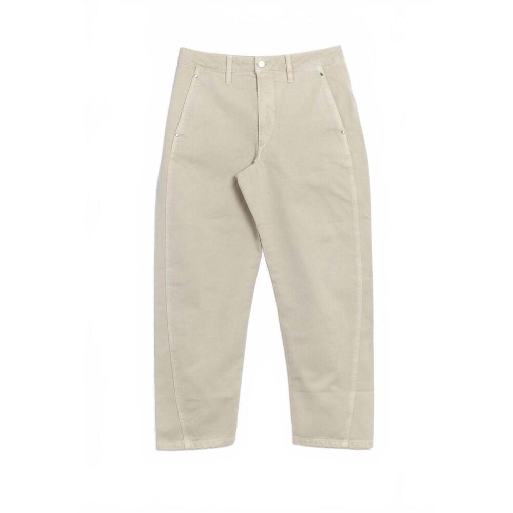NEW LEMAIRE women's twisted pants in snow oat